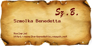 Szmolka Benedetta névjegykártya